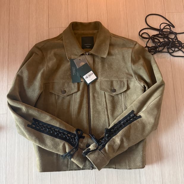 언더마이카 대성당 자수 스웨이드 자켓