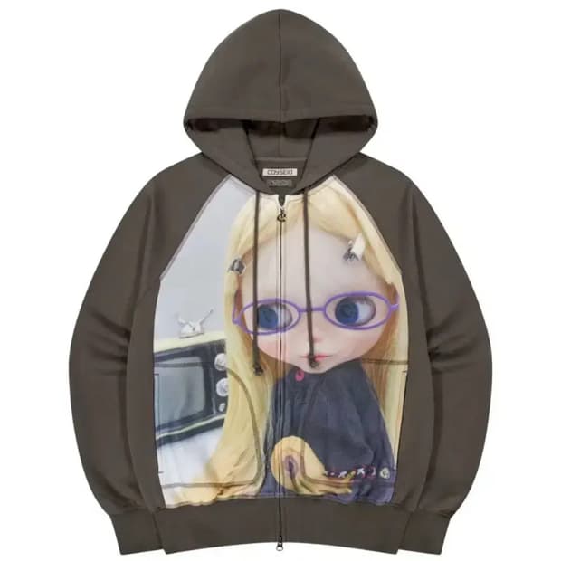 코이세이오 브라이스 후드집업 브라운