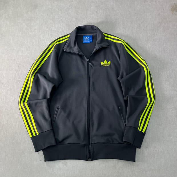100 아디다스 형광 파이어버드 트랙탑 져지