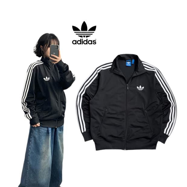 아디다스 110 빅사이즈 구 파이어버드 트랙탑 져지 블랙