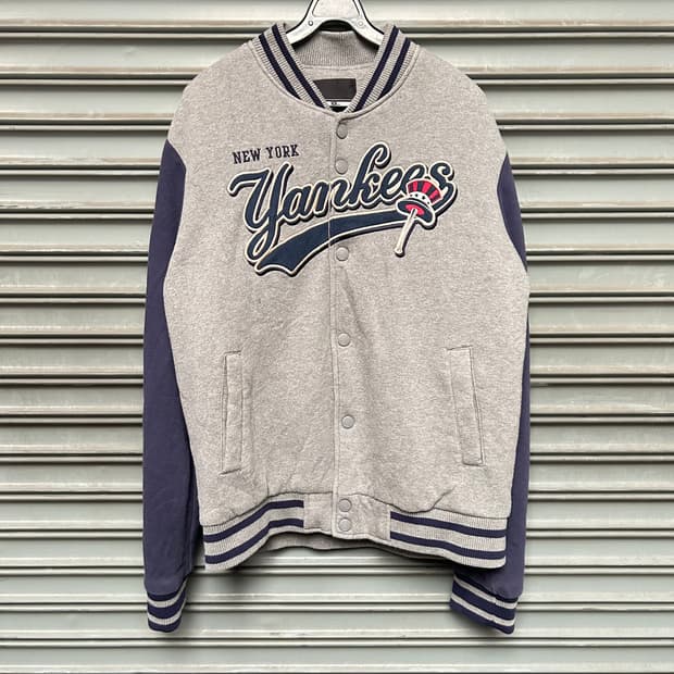 MLB 그레이 베이스볼 자켓