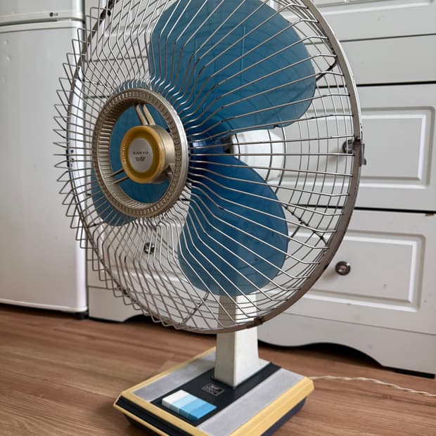 [클리닝 완료] Sanyo 산요 빈티지 레트로 선풍기 정상 작동품