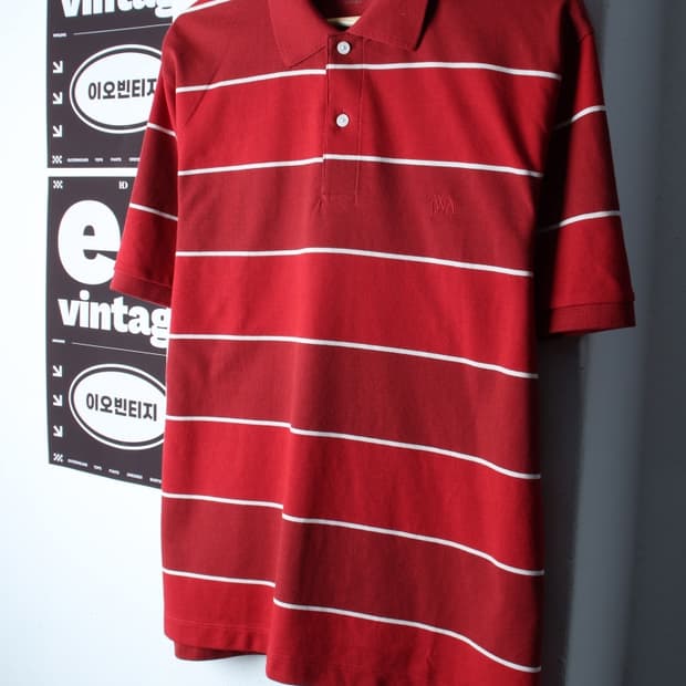 (L-XL) 유니클로 반팔 카라 티셔츠 JW앤더슨 협업 레드-H32509