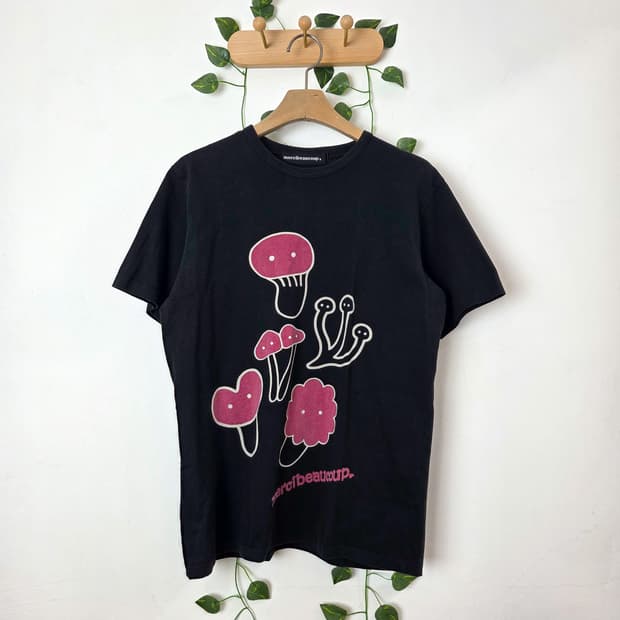Mercibeaucoup 버섯 프린트 반팔 티셔츠