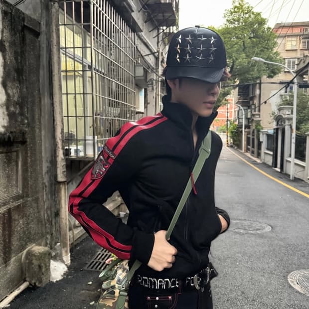 스타 스터드 볼캡 캡모자