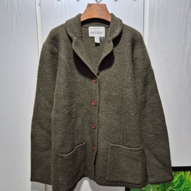 (세일)VTG.로드앤테일러 압축울 자켓. 카키