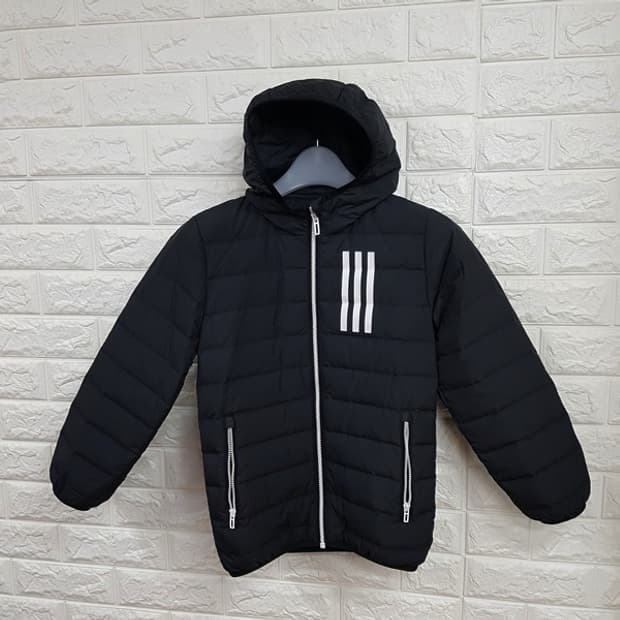 아디다스 슬림 패딩 점퍼 키즈130 경량