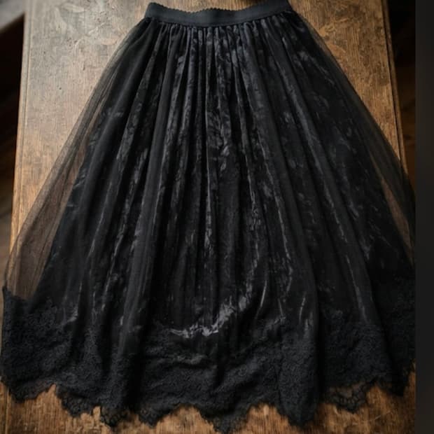 Lace See - through Skirt F