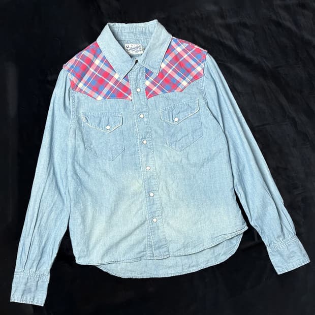 일본빈티지 클래식 빈티지 데님 셔츠