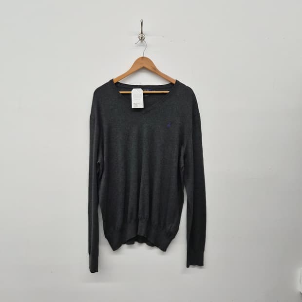 폴로 랄프로렌 V넥 니트 그레이 남성 L