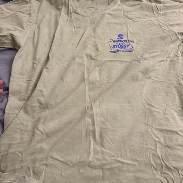 스투시 올 내추럴 허벌 티셔츠 연두색 L