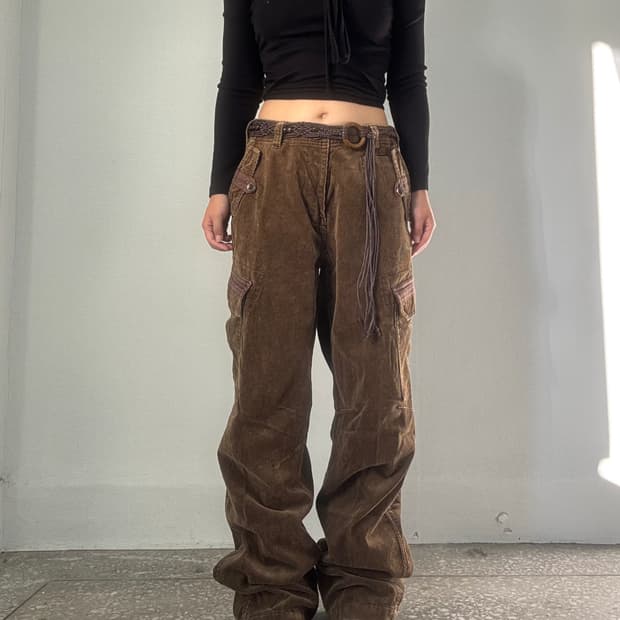 코듀로이 카고 팬츠