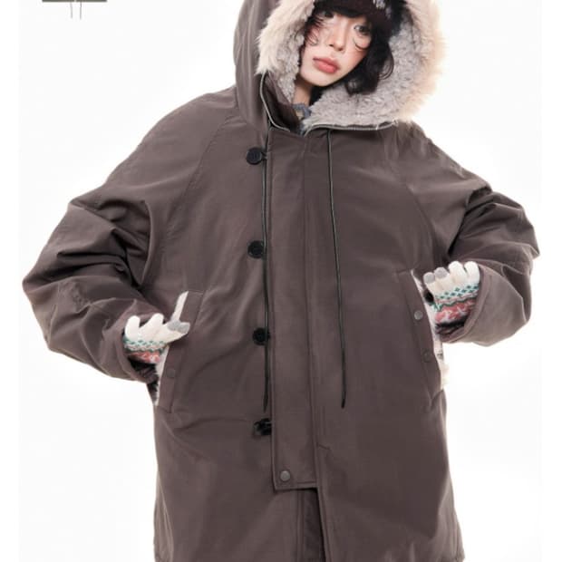 아사키프레자키 야상 브라운 XL