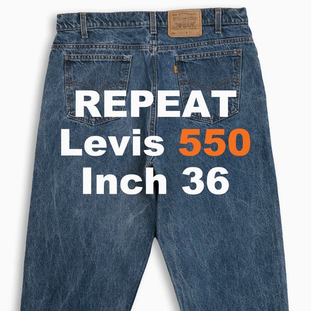 리바이스 550 오렌지탭 중청 90s 36 인치 OR5503867