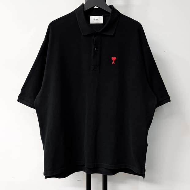 아미 23s/s 스몰 하트 로고 폴로 셔츠
