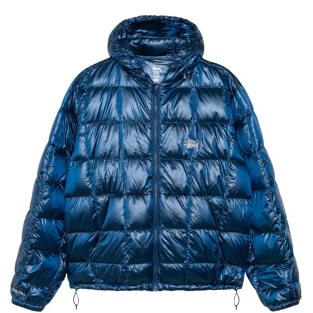 스투시 미드웨이트 후드 퍼퍼 로얄 M