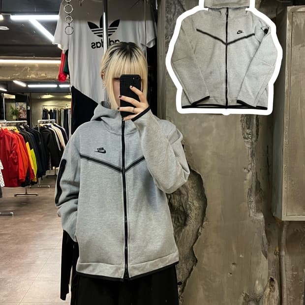 나이키 후드집업 그레이 XL #csz2014