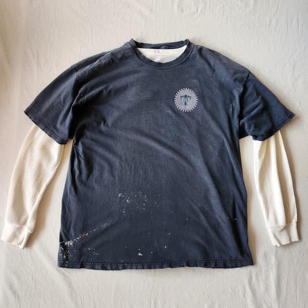 Thumper motorcycle layerd t shirt