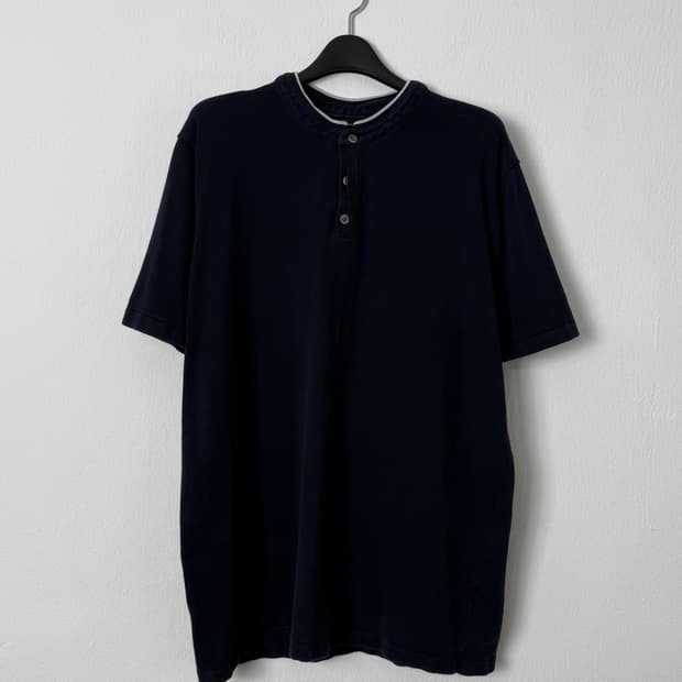 마시모두띠(Massimo Dutti) 헨리넥 반팔 니트 M