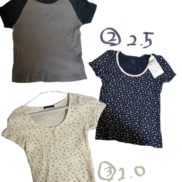 브랜디멜빌 brandy melville 브멜 플로럴 반팔