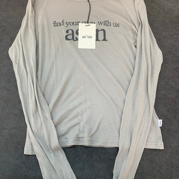 ASON LETTERING LONG SLEEVE / EARL GREY