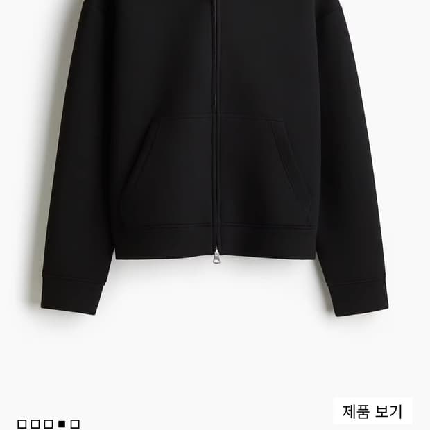H&M 스쿠버 후드집업 네이비