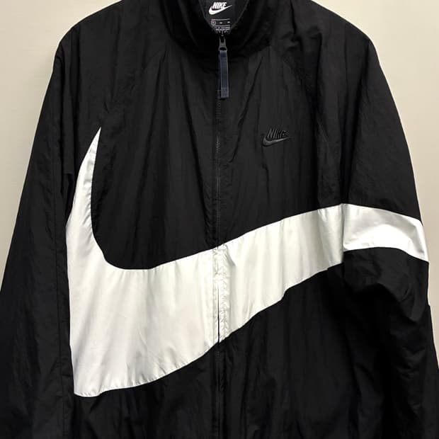 (XL)나이키 빅스우시 우븐 블랙 나일론 바람막이자켓  나이키 빅스우시 