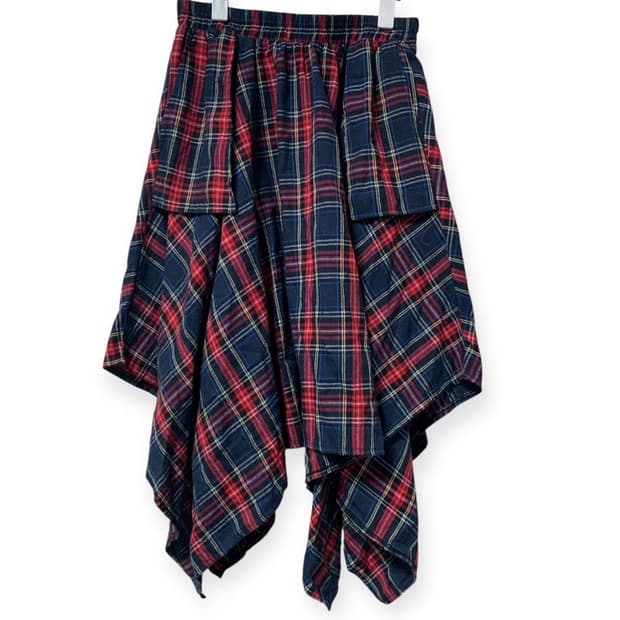 모리걸 하구미 레이어드용 체크스커트