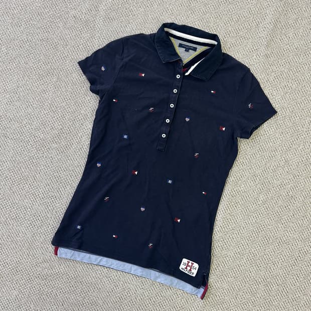 M 타미힐피거 반팔 카라티 0417D