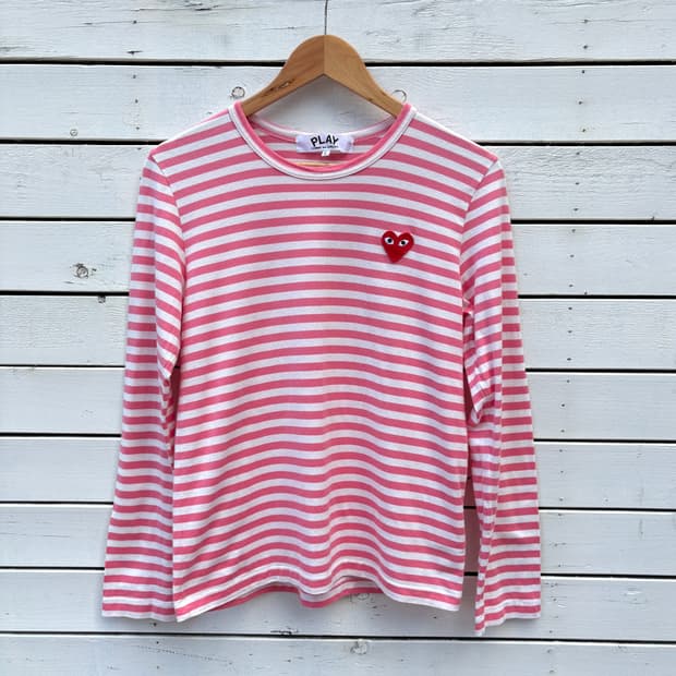 Comme des Garcons 꼼데가르송 스트라이프 롱슬리브 티셔츠