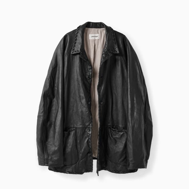 이얼즈어고 윕 스티치 워시드 레더 레글런 자켓