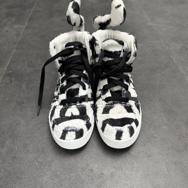 Adidas jeremy scott fur sneakers 