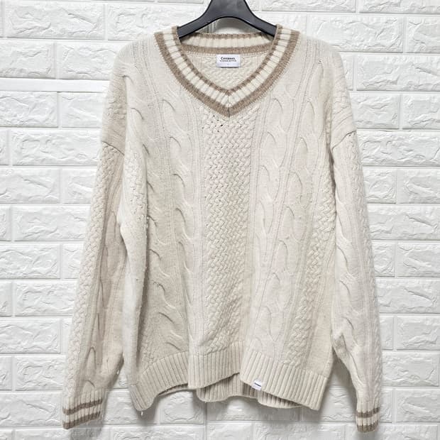 택포) 커버낫 브이넥 니트 L