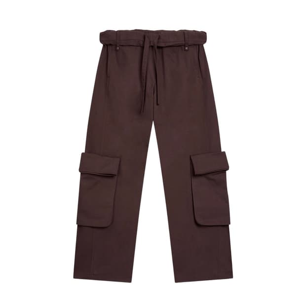 오픈와이와이 롤드 웨이스트 카고 팬츠 버건디 새상품 1