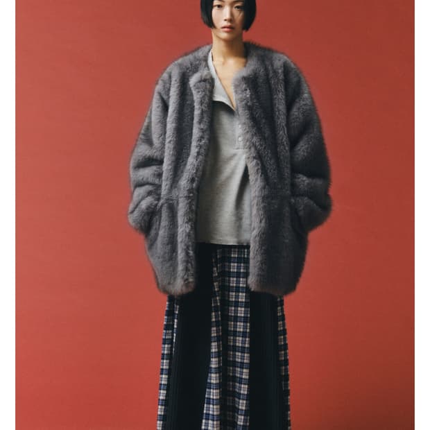 MIDDLE FUR JACKET GRAY 미들 퍼자켓