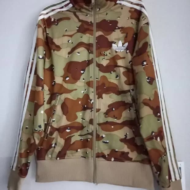 아디다스 희귀 카모 밀리터리 트랙탑 저지 져지집업 95/M