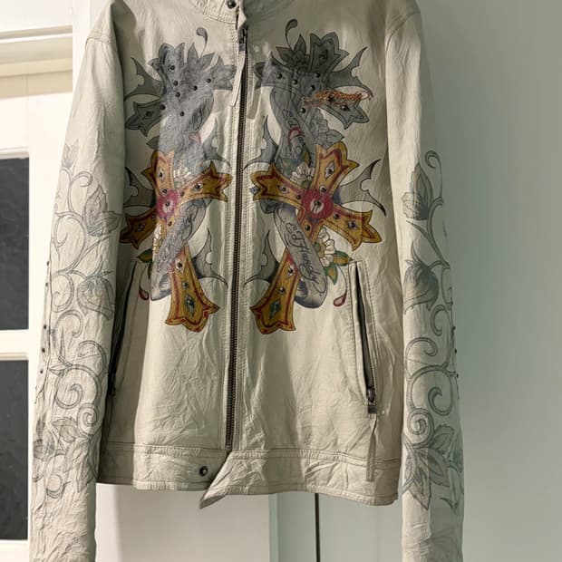 에드하디 레더 자켓