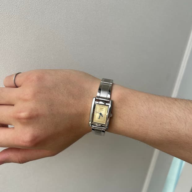 빈티지 조르지오 아르마니 메탈시계