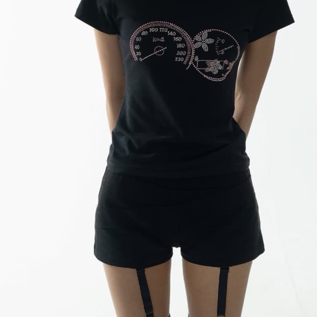 Bandage Garter Shorts Black
