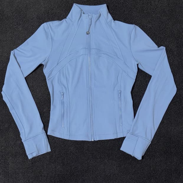 (택,가방포함)룰루레몬 크롭 디파인 자켓 블루 윌로우 6사이즈
