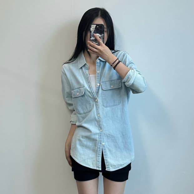 아베크롬비 포켓 데님 셔츠