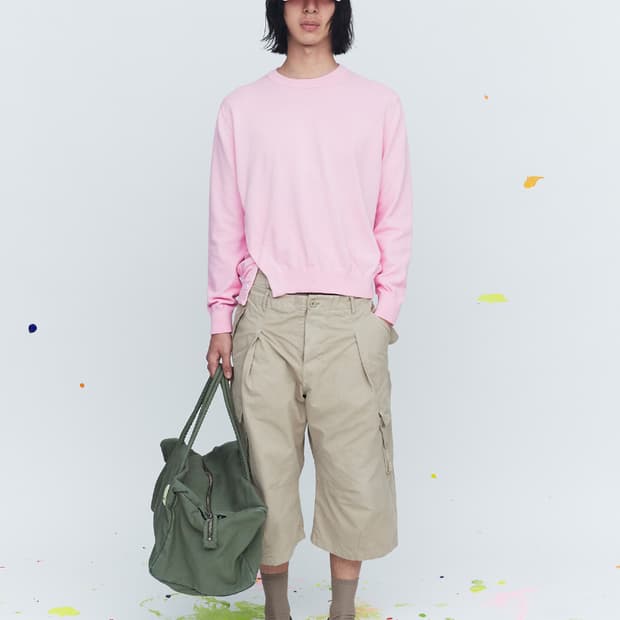 M구매) CROPPED DOUBLE WAIST CARGO PANTS 