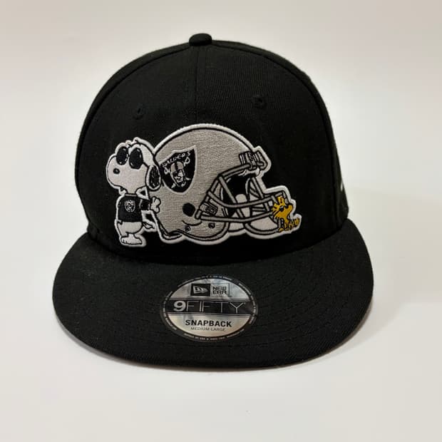 뉴에라x피너츠xNFL 오클랜드 레이더스 스냅백