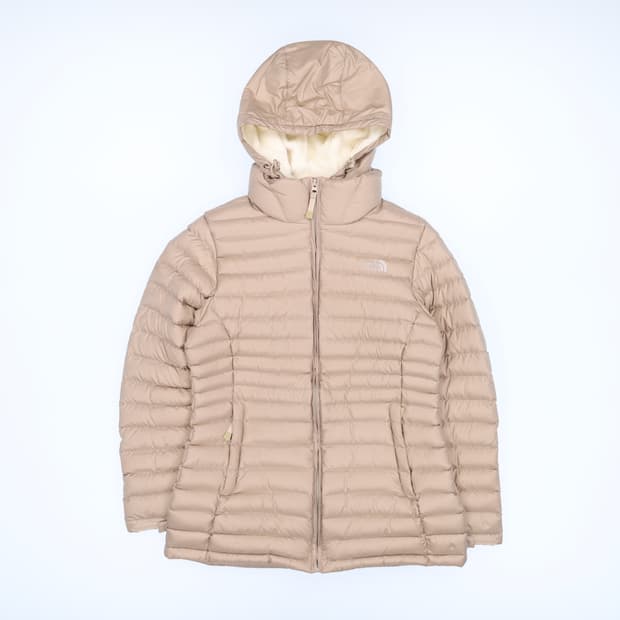 [100] 노스페이스 여성 구스다운 후리스 후드 패딩 N6975