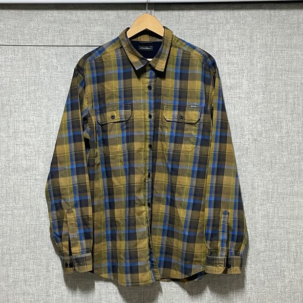 에디바우어 셔츠 체크 xl