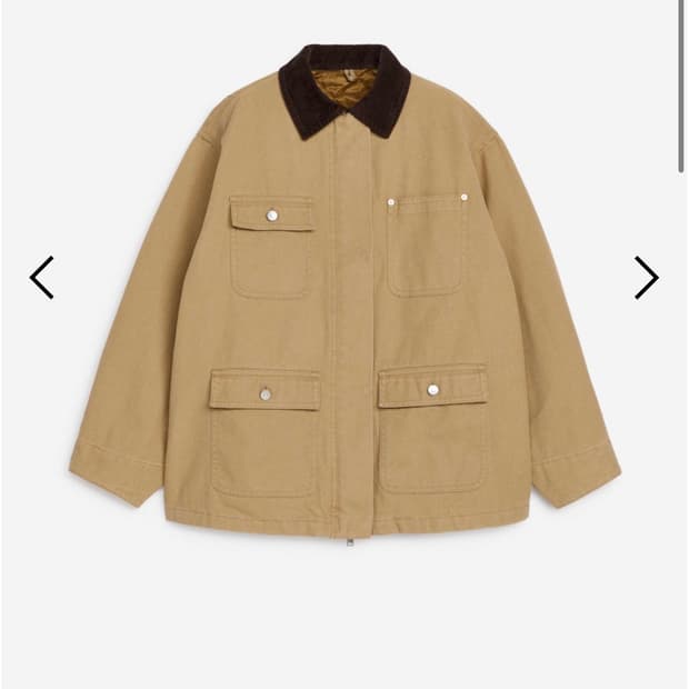 [아르켓] 라인 캔버스 자켓