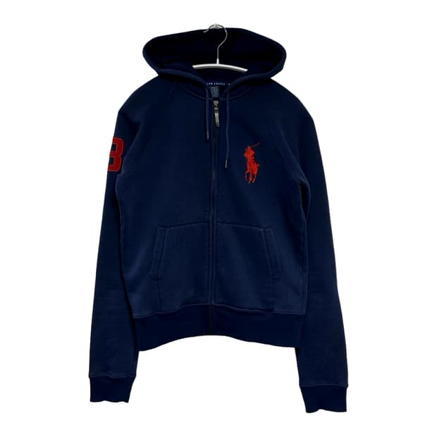 폴로랄프로렌 빅로고 넘버 후드 집업