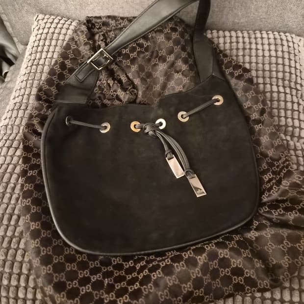GUCCI 스웨이드 숄더백 (정품)