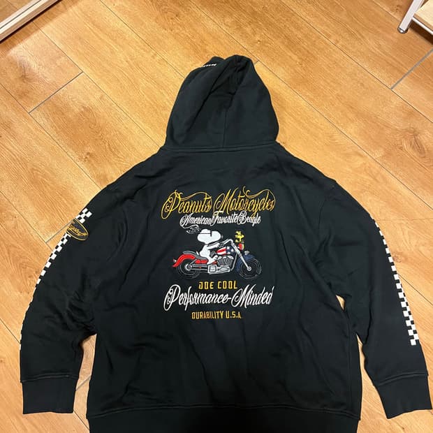 피너츠 스누피 후드집업 2XL