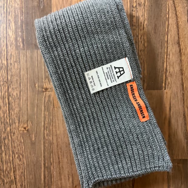 안데르센안데르센 퓨어 울머플러 그레이